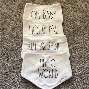 Rae Dunn Baby Bibs set of 4